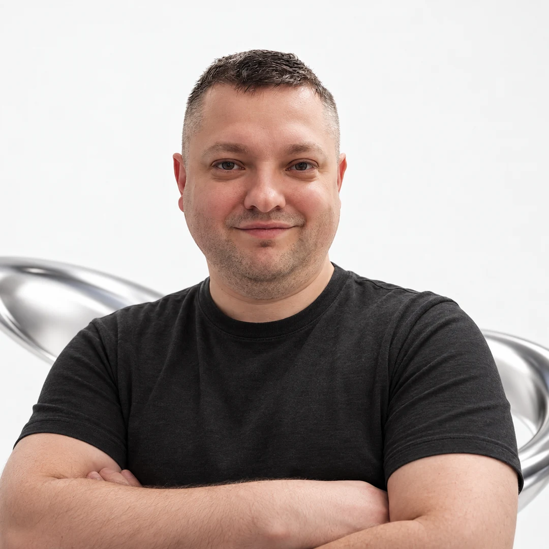 Creative studio portrait of Alexey Rubinchyk